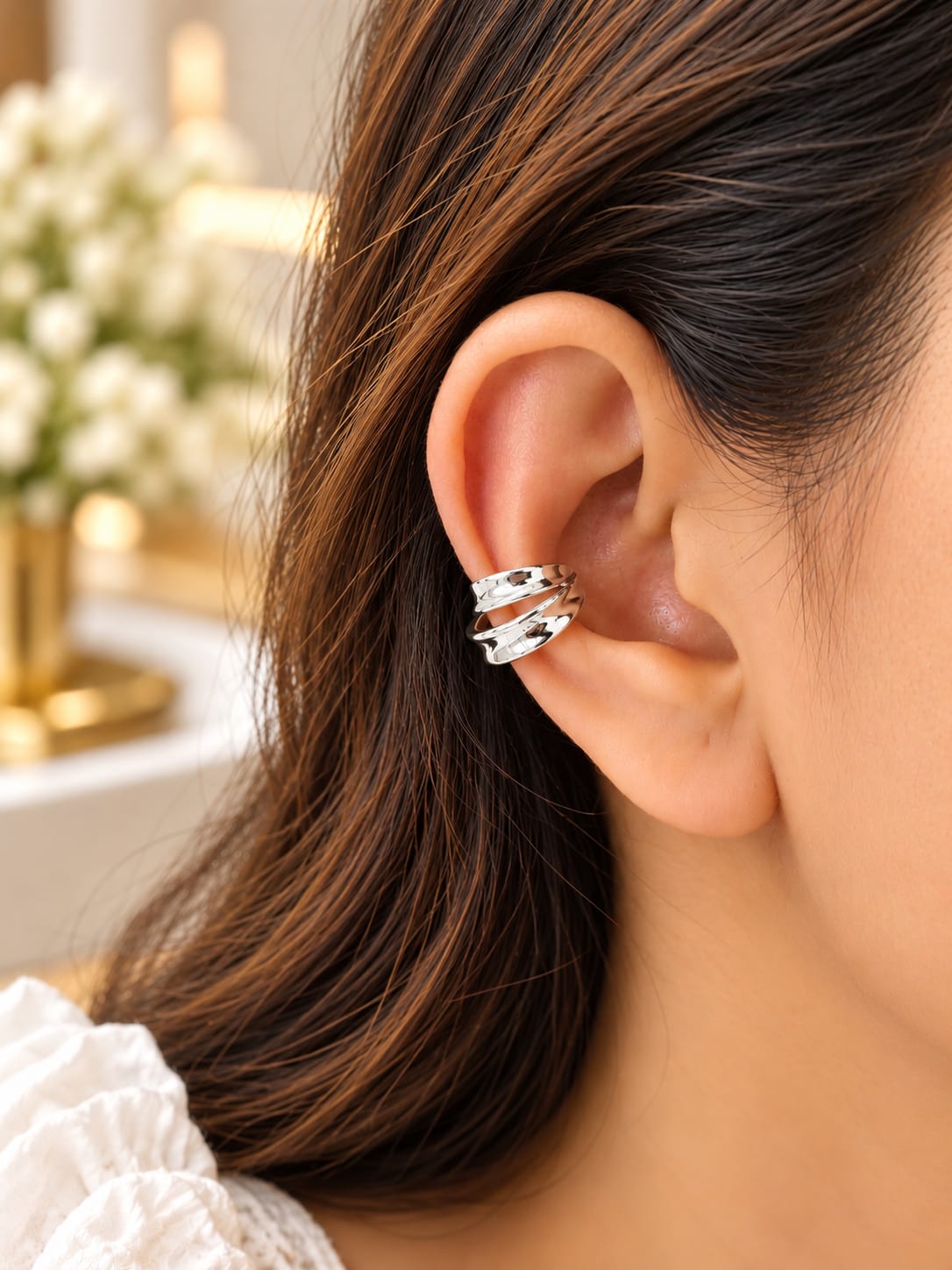 Shea Double Layer Earcuffs by Gulaabo
