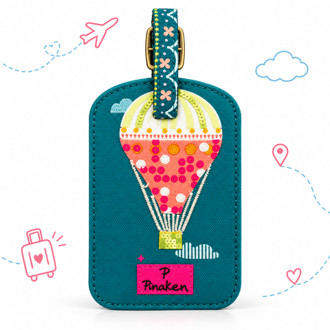 Designer Fabric Luggage Tags