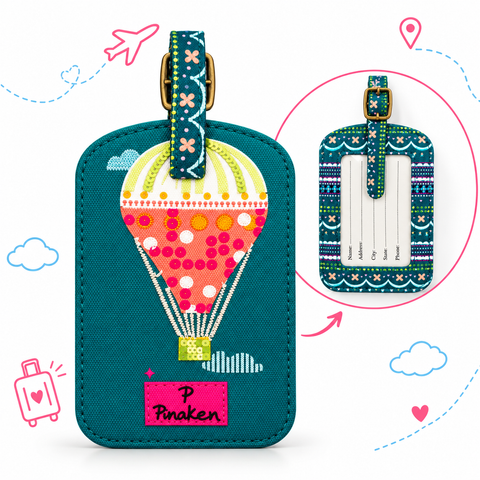 Designer Fabric Luggage Tags