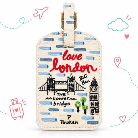 Designer Fabric Luggage Tags