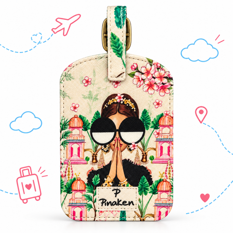 Designer Fabric Luggage Tags