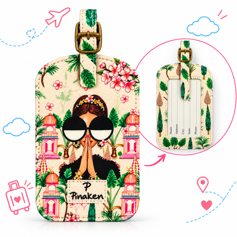 Designer Fabric Luggage Tags
