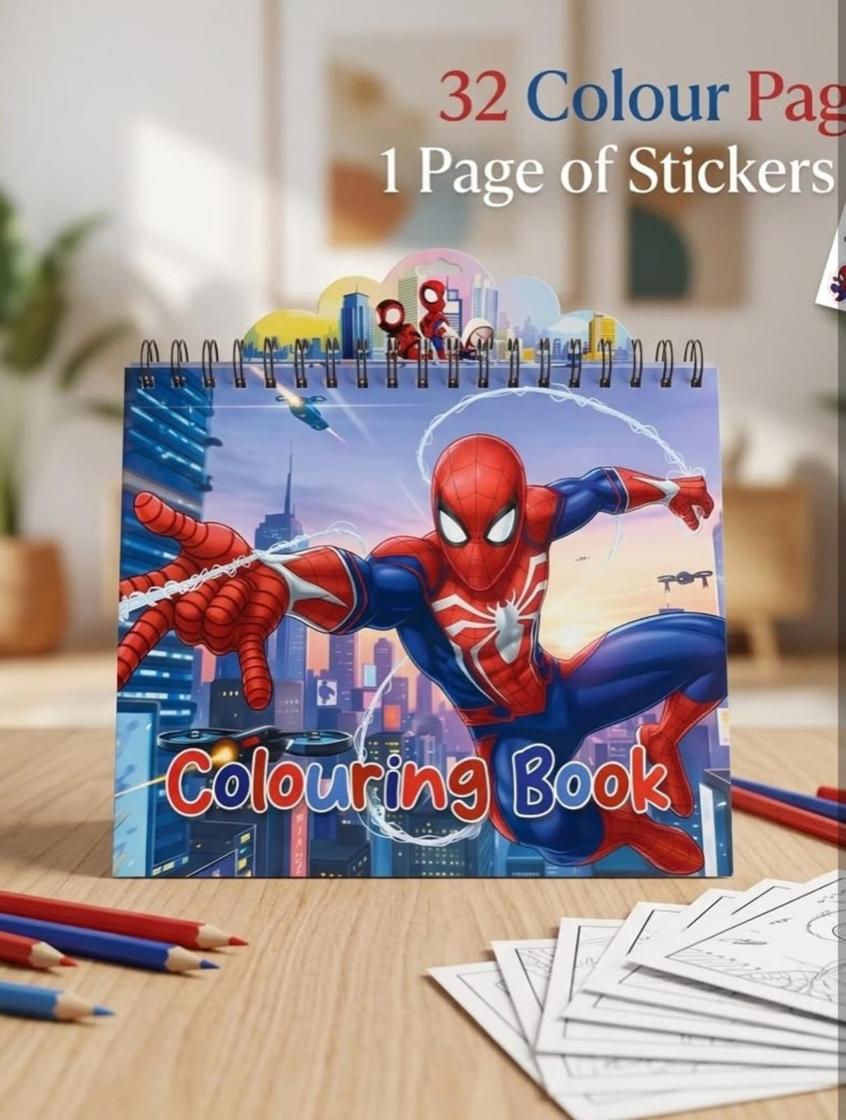 Kid's Coloring Books with Stickers