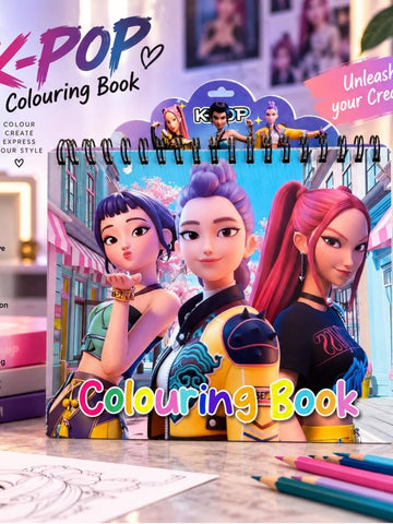 Kid's Coloring Books with Stickers