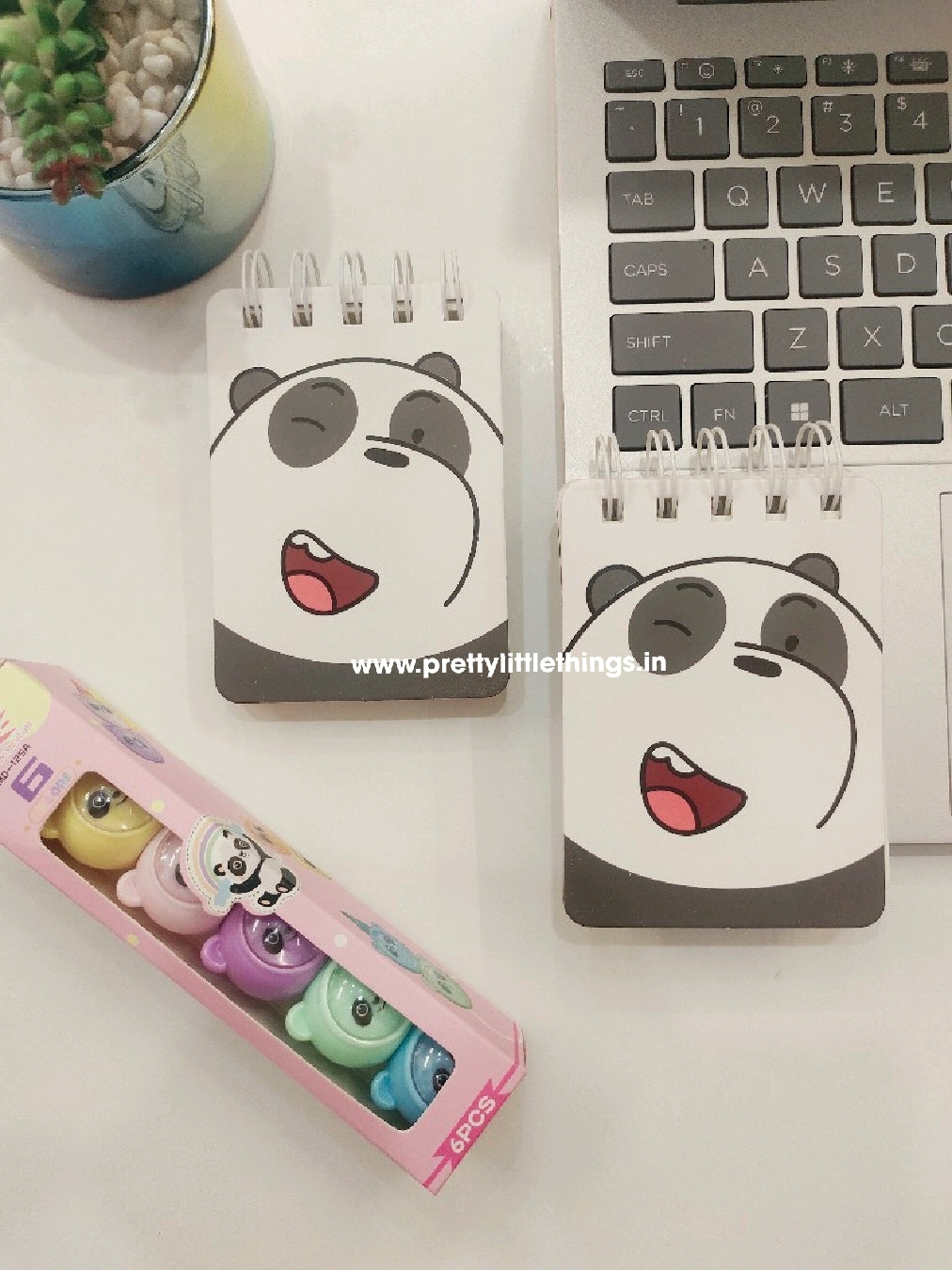 Pocket Size Panda Spiral Notepad