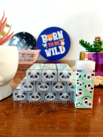 Panda Erasers - cuboid shape