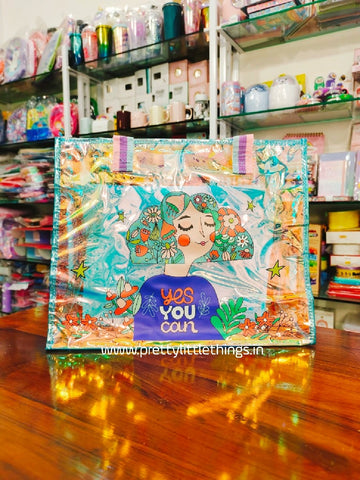 Holographic Uber Style Tote Bags