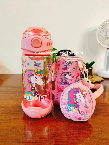 Unicorn / Football Sipper Bottle in Bag