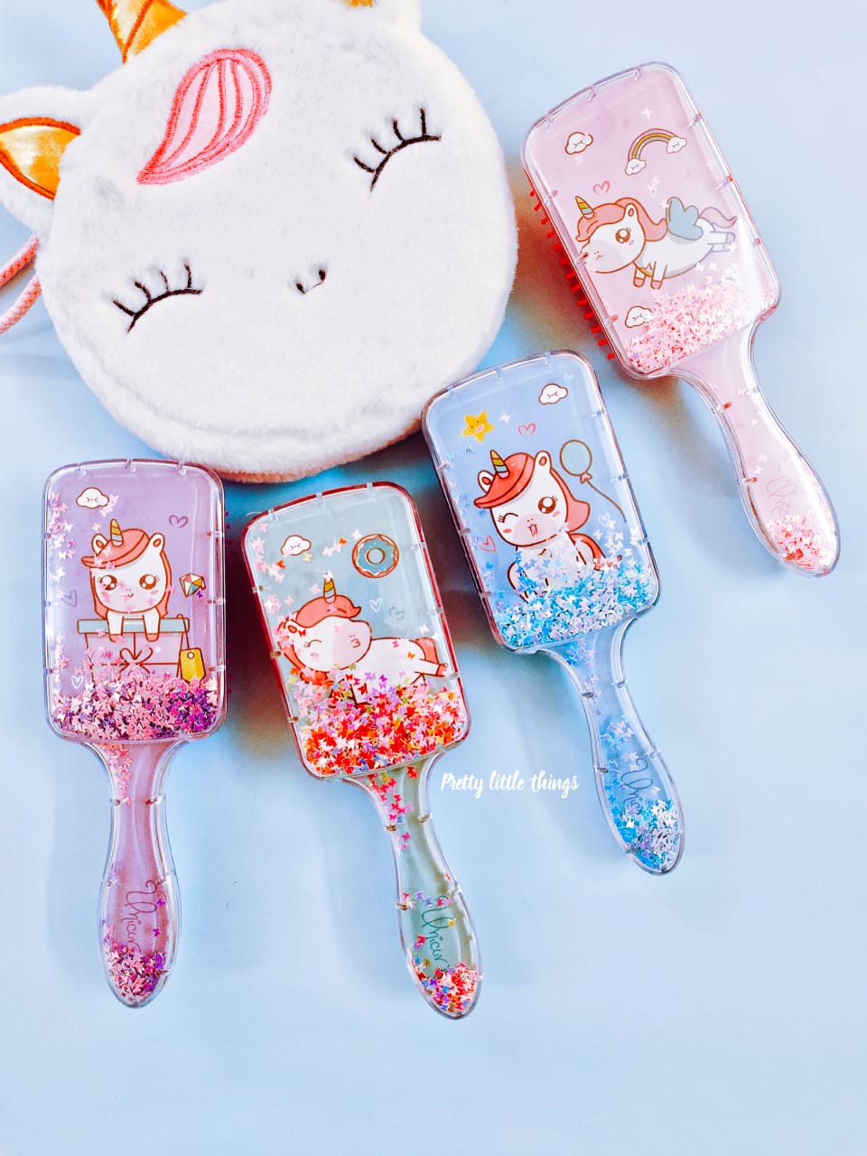 Shimmery Unicorn Hair Brush - Rectangle