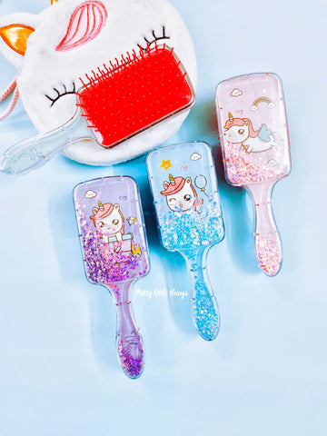 Shimmery Unicorn Hair Brush - Rectangle