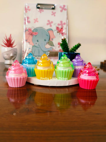 Cupcake shaped Lip Balms