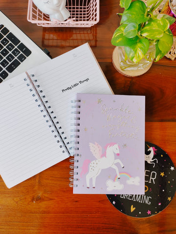 Pretty Little Notebook Unicorn Spiral Diary / Notebook – Pretty Little Things