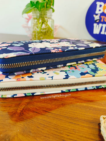 Floral Print Clutch Wallets