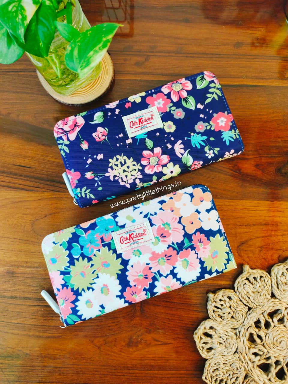 Floral Print Clutch Wallets