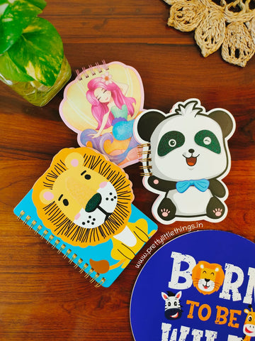 Spiral Animal Cutout Diary, Small