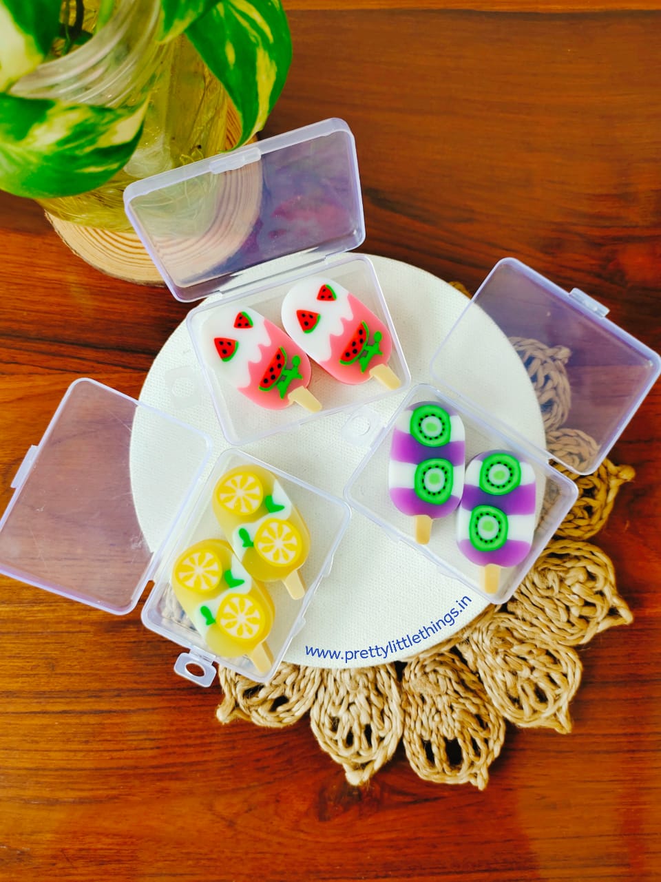 Fruit Popsicle Erasers