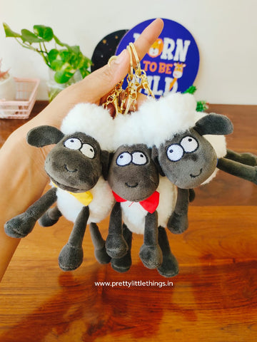 Goofy Sheep Plushy Keychain