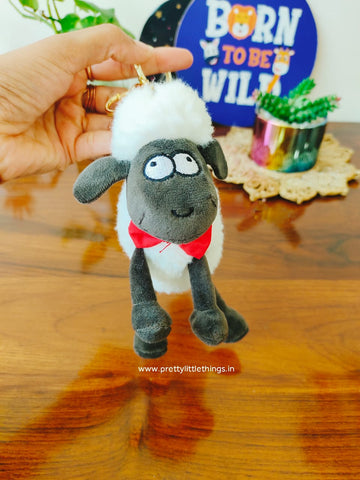 Goofy Sheep Plushy Keychain