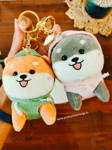 Corgi Puppy Plushy Keychain