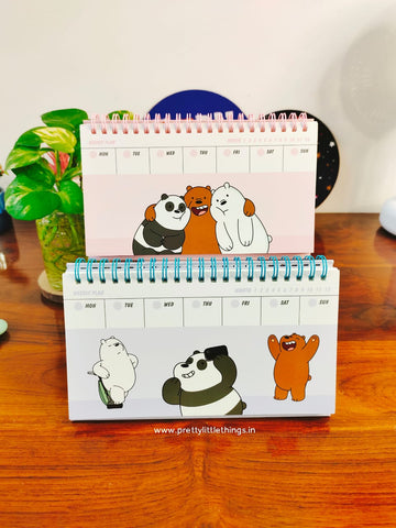 Panda & Bear themed Weekly Planners