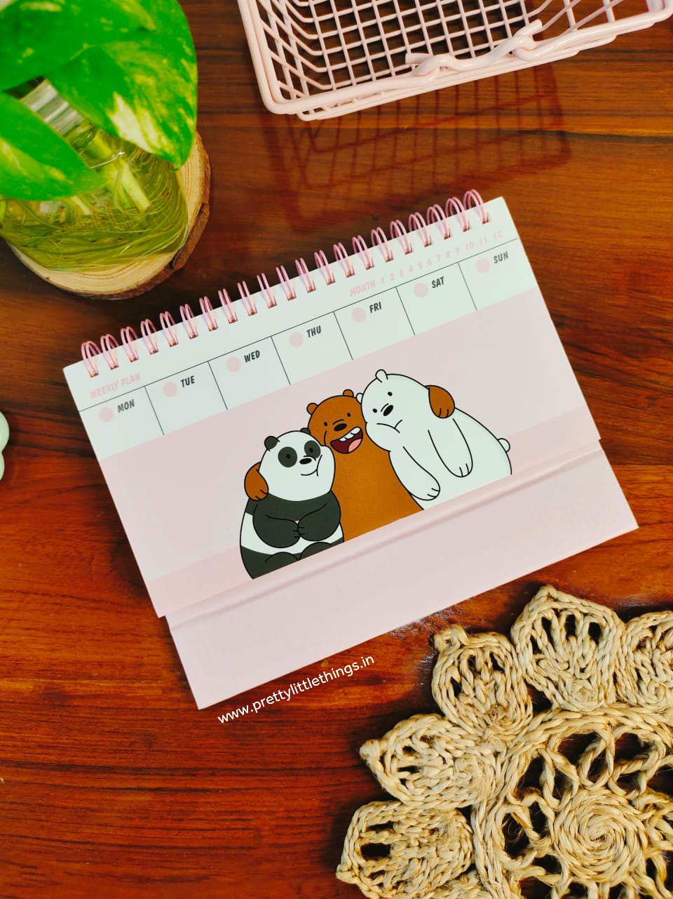 Bare Bears themed Weekly Planners