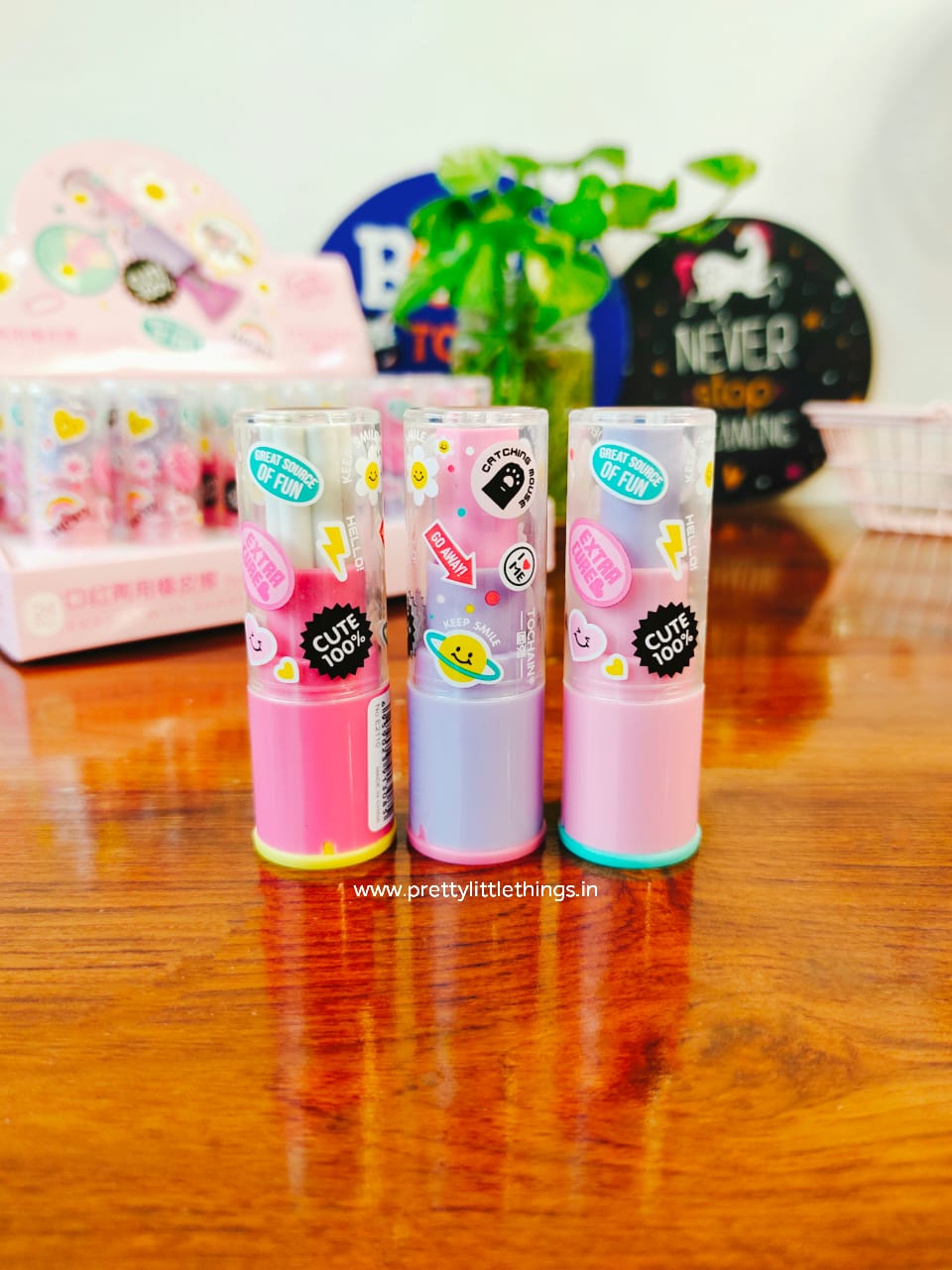 Lipstick shaped Sharpener-Eraser – Pretty Little Things