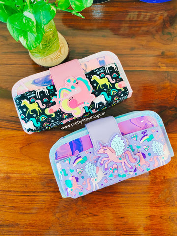 Holographic Roll-Up Flap Pouch
