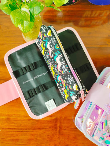 Holographic Roll-Up Flap Pouch