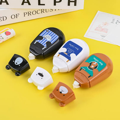 Coffee Bear / Panda Correction Tape