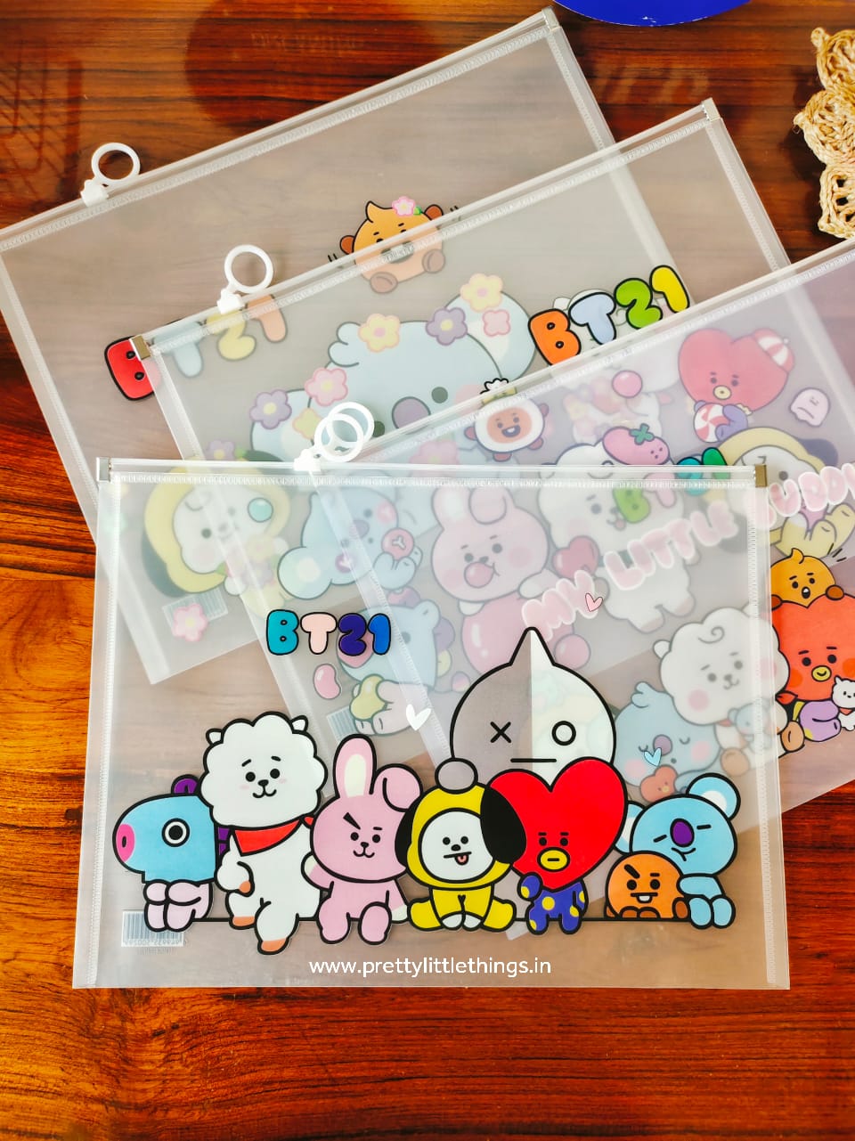 Ziploc Folders BTS Emoji Print