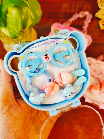 Teddy Theme Hair Accessories Gift Set