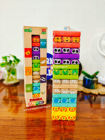 Zenga Game in Cute Colorful Animals Theme