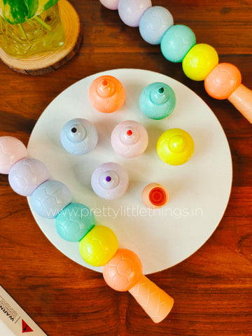 Football Shaped Highlighters' Stack