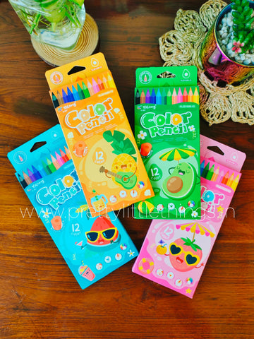 Fruits Themed Color Pencils Packs
