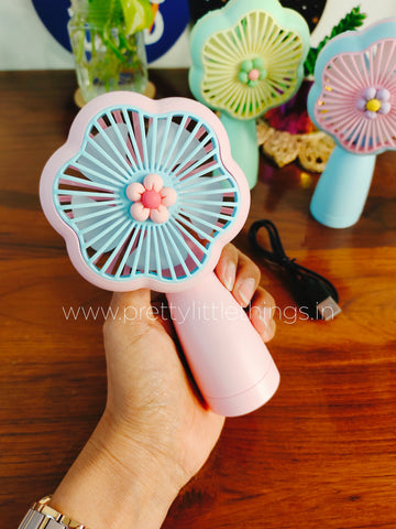 Handheld Portable Mini Fans with LED Light [PMFLL]