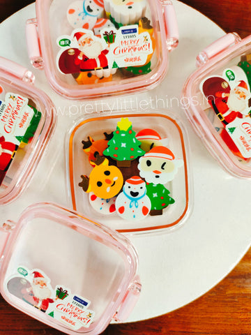 Christmas Mini Erasers Box