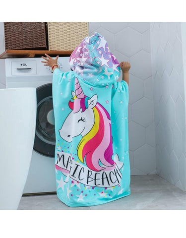Hoodie Poncho Swim / Bath Towels