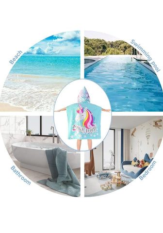 Hoodie Poncho Swim / Bath Towels