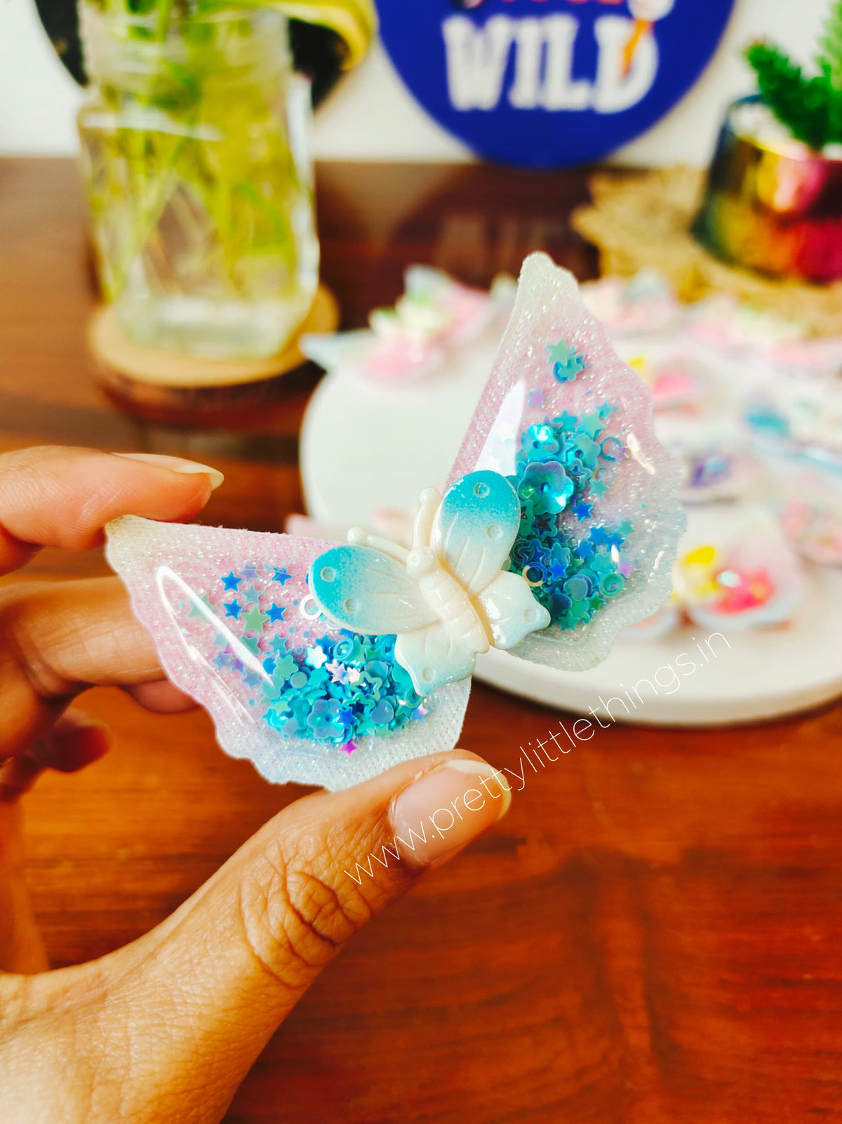 Sparkly Little Butterfly Hair Clip