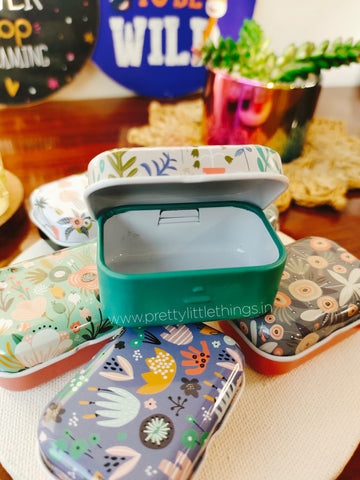 Unicorn / Floral Printed Mini Tin Boxes