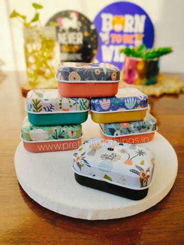 Unicorn / Floral Printed Mini Tin Boxes