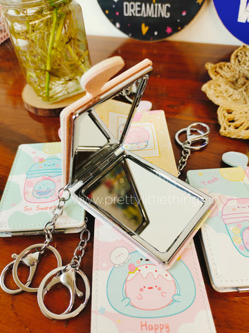 Bubble Tea Theme Pocket Mirrors