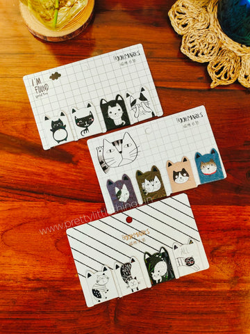 Magnetic Bookmarks in Cute Kitty Theme