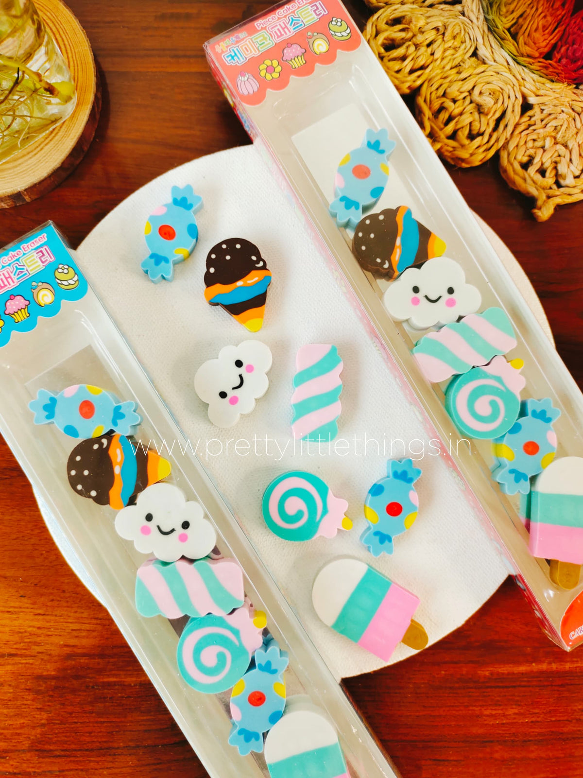 Candies & Unicorns & Rainbows Eraser Packs [Pack of 6/7 pcs]