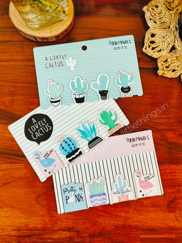 Magnetic Bookmarks - Cactus & Flamingos