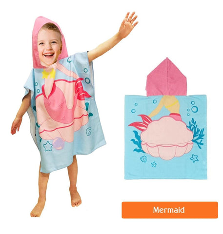 Hoodie Poncho Swim / Bath Towels
