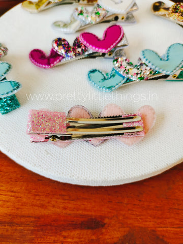 3 Little Hearts Hair Clip (Kids)