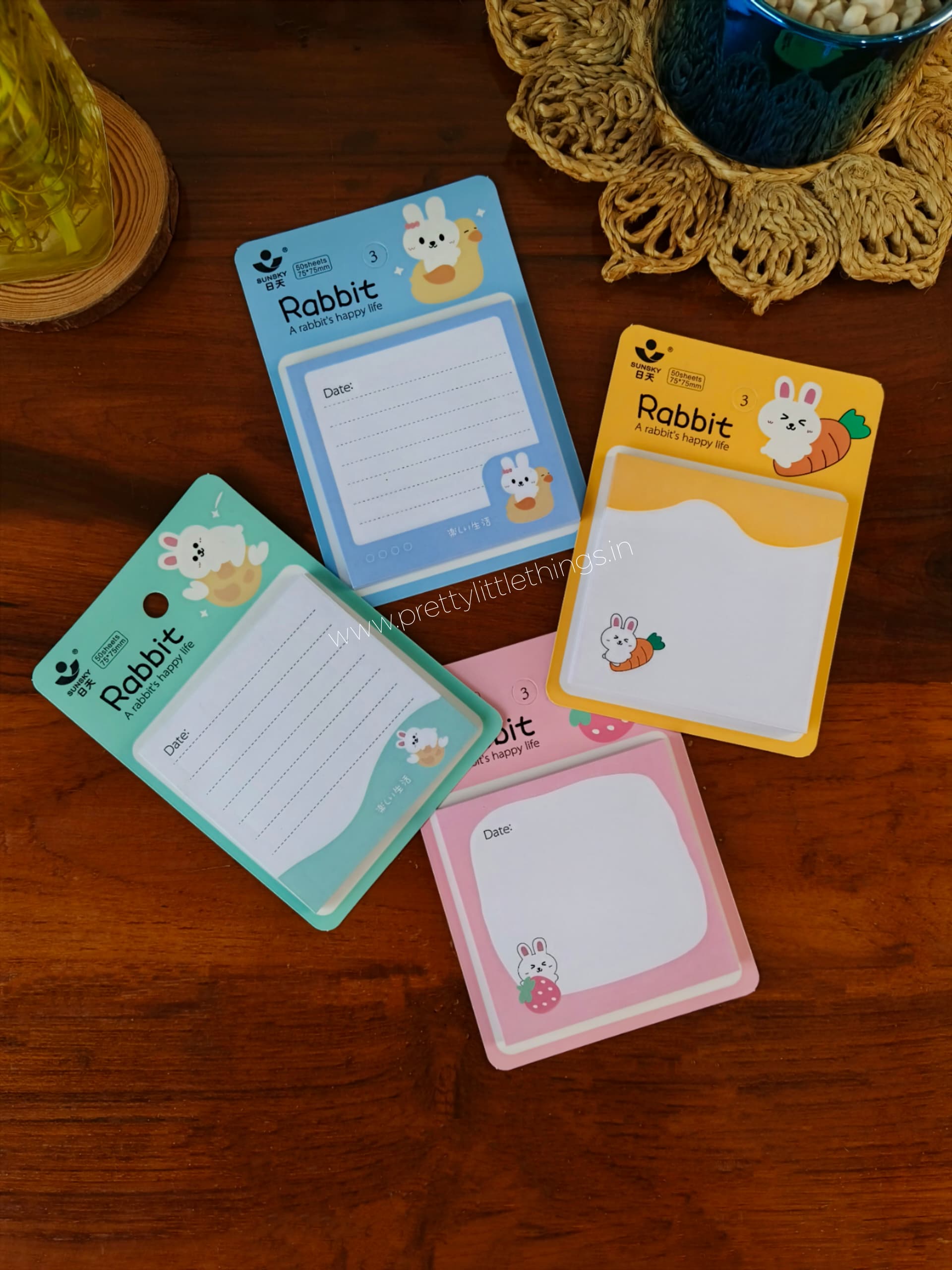 Rabbit Sticky Notes Pad – Pretty Little Things