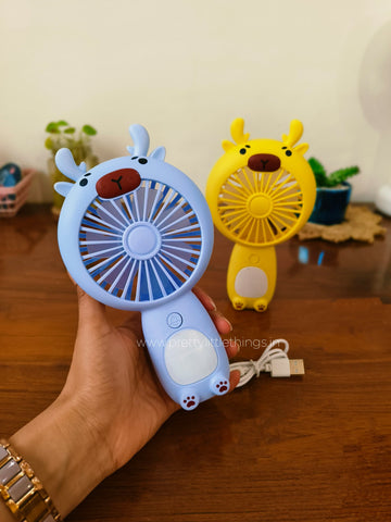 Portable Reindeer Mini Fans