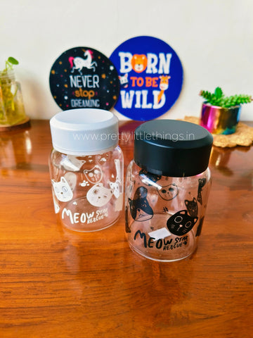 Cat-ty Glass Jars